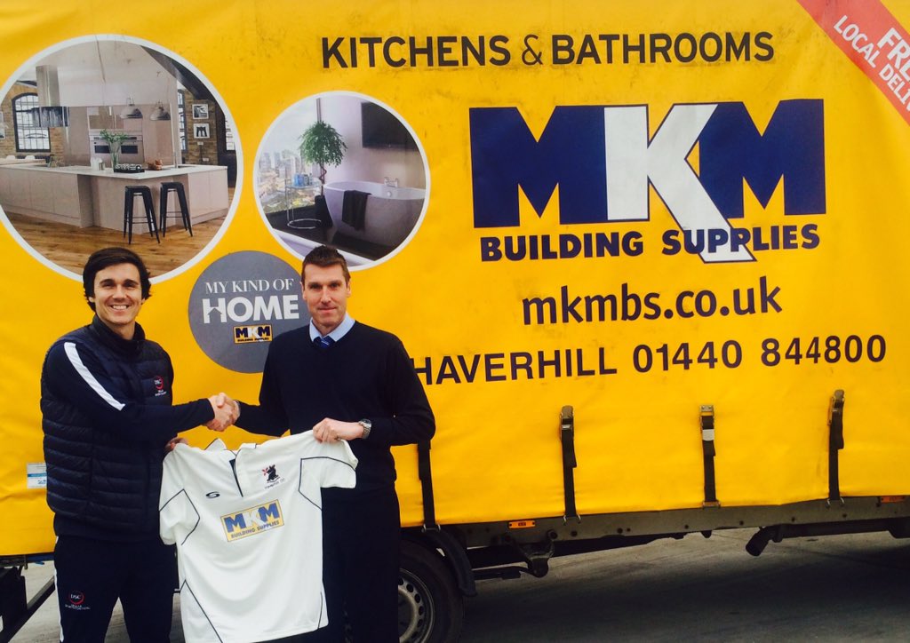 Branch Director Tony Archer & Club Captain Adam Dellar show off the new sponsored kit.